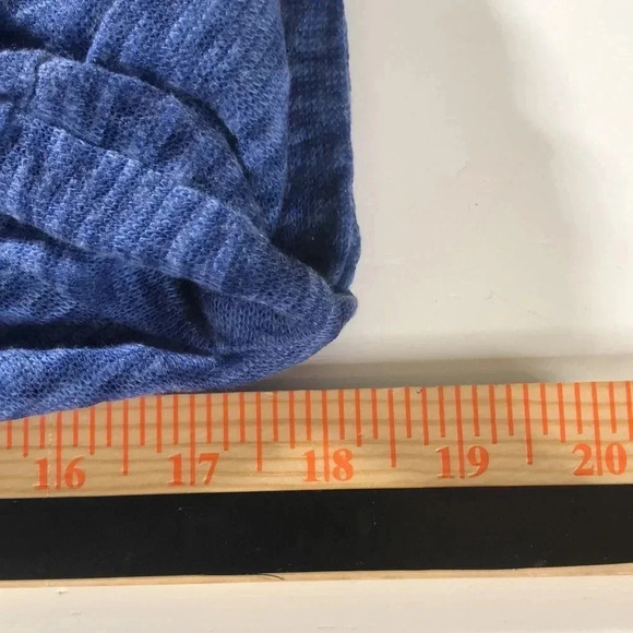 CUPIO BLUSH Blue Sheer Top With Lace Detail - Picture 8 of 10